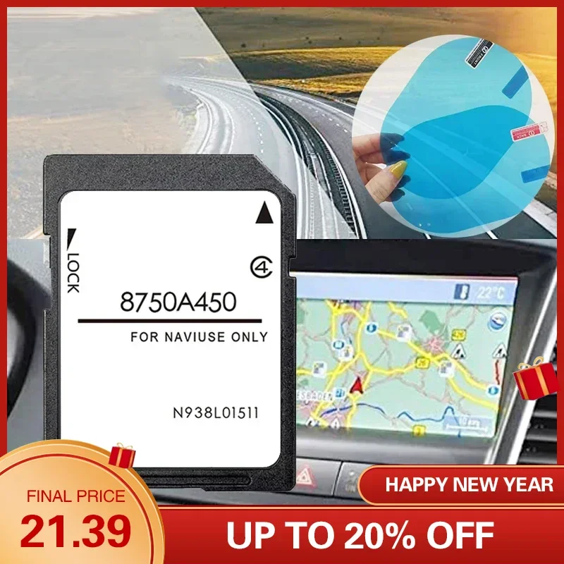 

16GB Update Europe Map 2021 Version for Mitsubishi Pajero L200 Outlander Car MMCS System Navigation SD Card GPS 8750A450