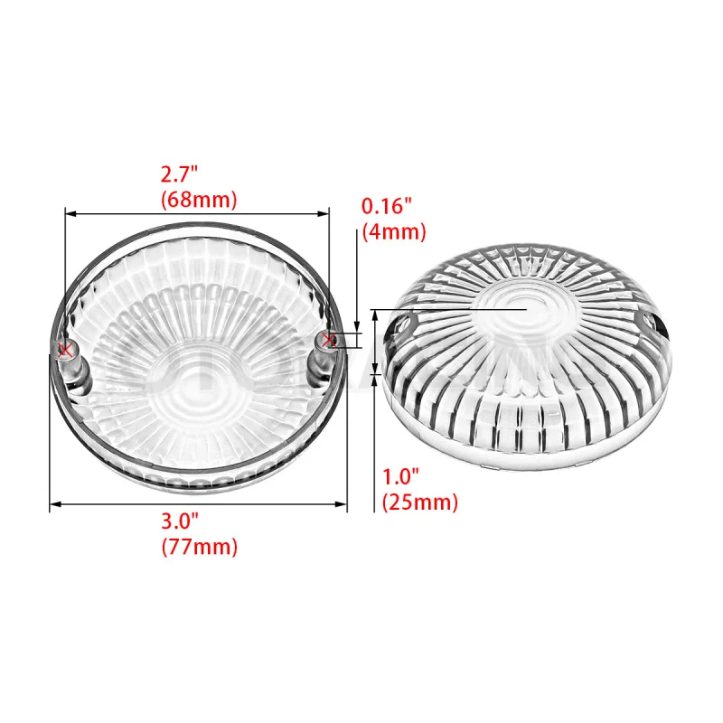 For Yamaha V-Star DS650 XVS1100 XVS650 Custom Classic Midnight Silverado Motorcycle Parts Turn Signal Light Indicator Lens Cover