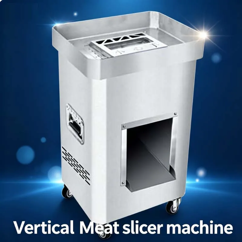 

Meat Cutter Electric Commercial Fresh Meat Slicer Stainless Steel Meat Cutting Shredder Dicing Machine