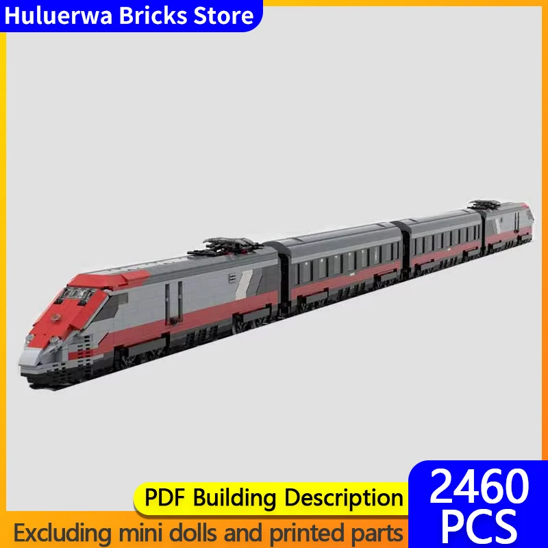 Popular Street View Model MOC Building Brick Ultra High Speed Train Modular Technology Gifts Holiday Assemble Children Toys Suit