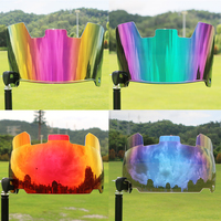 Universal American Football Helmet Visor Rainbow Chrome Eye Shield Visor with Clips