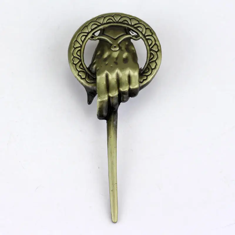 Movie Hand of the King Lapel Pins Inspired Authentic Prop Pin Badge Brooches Jewelry Gifts