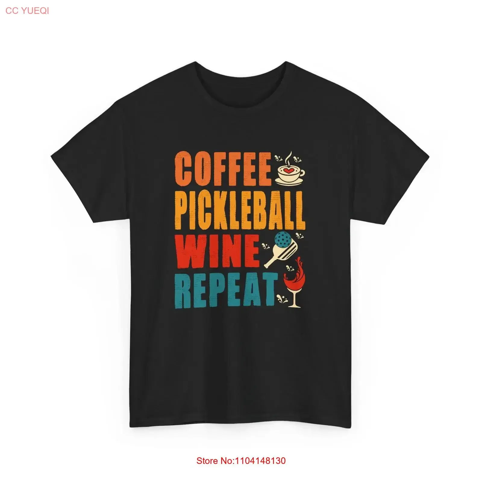 Coffee is Life T Shirt Funny Pickleball Wine Repeat vintage Washed Casual graphic designer clothes Breathable Versatile homme