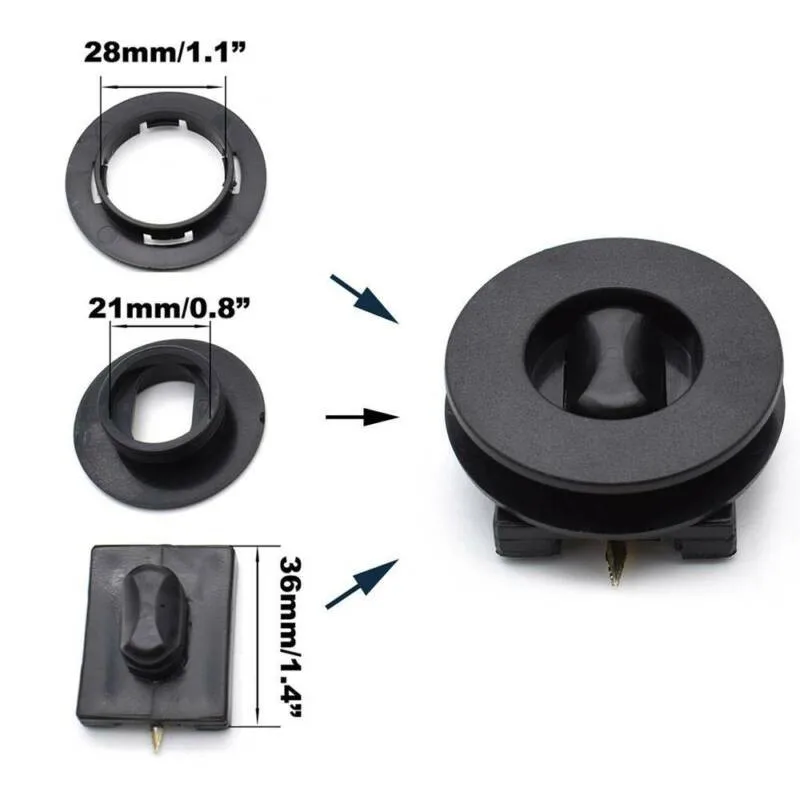 4pcs Universal Car Floor Mounting Clamps Carpet Mats Fixing Clips Black Anti-Slip Floor Holders Sleeves Accessories