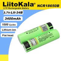 LiitoKala New Original NCR18650B 3.7v 3400mAh 18650 Lithium Rechargeable Battery 4.2v For Flashlight Energy storage batteries