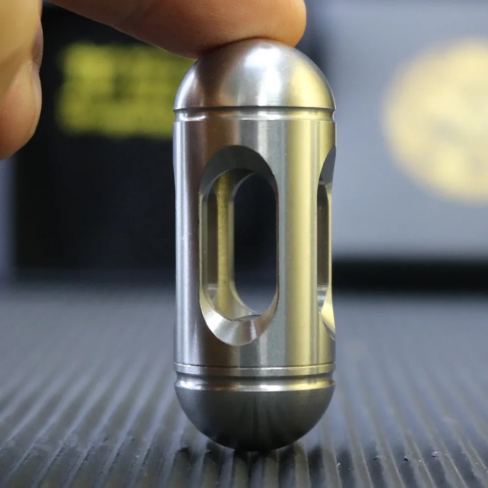 Metalowy suwak dotykowy Fidget Clicker Cylinder ze stali nierdzewnej fajne gadżety EDC dorośli ADHD zabawki antystresowe na lęk
