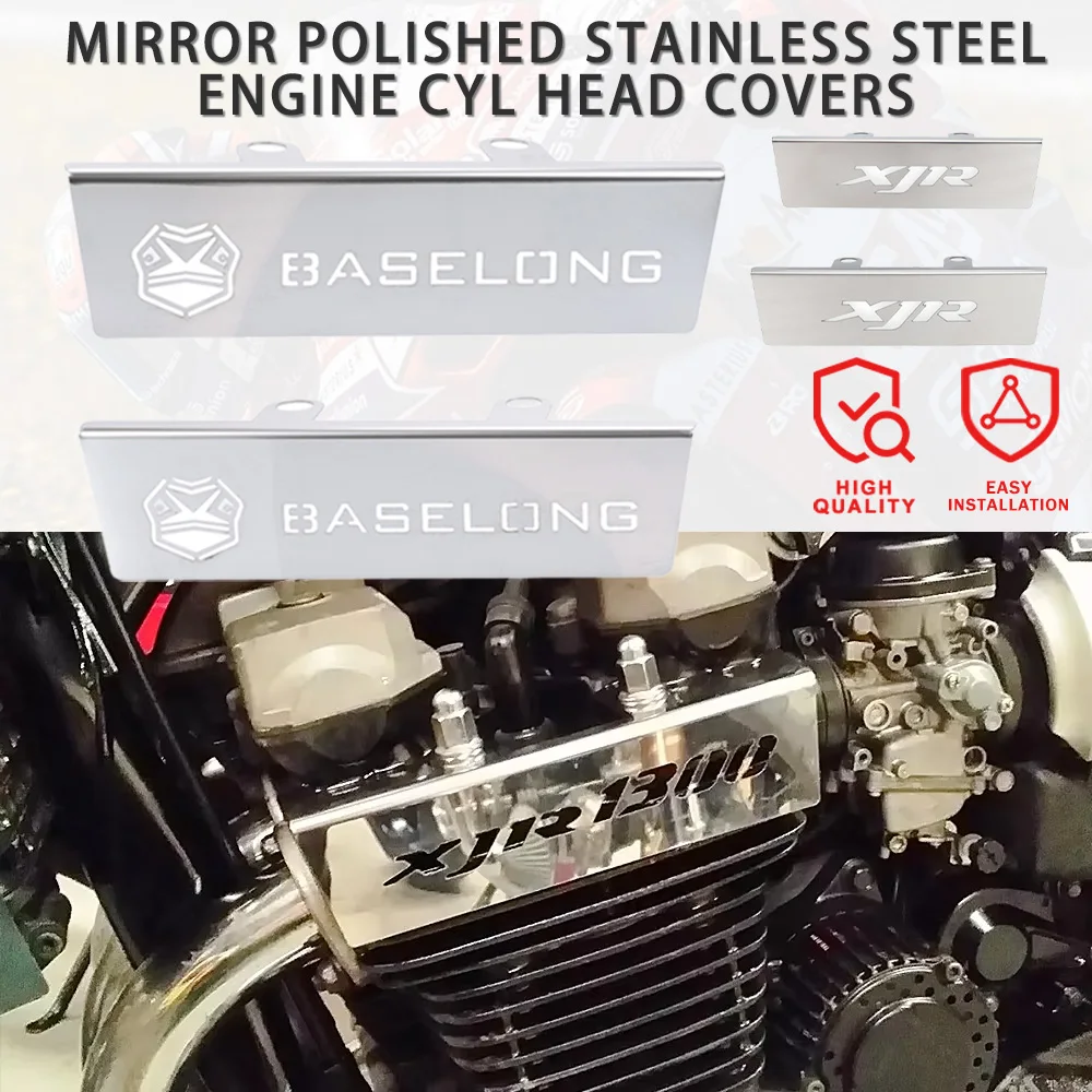 

Мотоциклетные зеркальные полированные крышки головки блока цилиндров двигателя для Yamaha XJR1200/SP 1995 1996 1997 1998 1999 XJR 1300/SP 1998-2014
