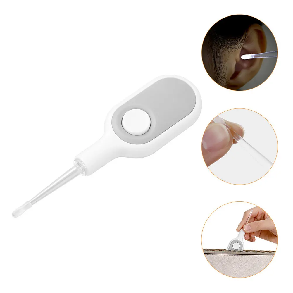 

Luminous Pick Led Light Wax Cleaning Tool For Baby Safe Round Head Durable Plastic Ear Scoop Ear Care Supplies