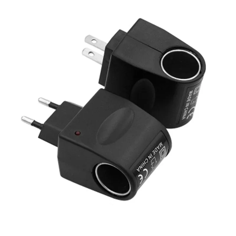 EU US Plug Car Cigarette Lighter AC 220V to DC 12V Power Electrico Charge Adapter Convertter Car Charge Accessory