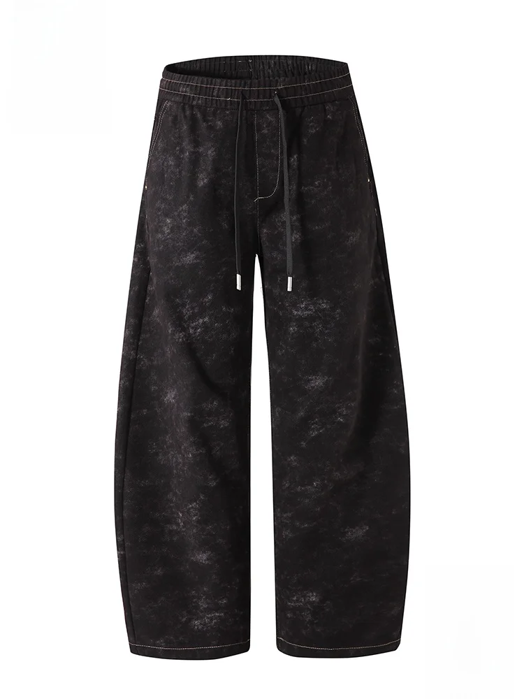 

PaulFrank American Sle Men's High Street Casual Pants Autumn New Blade Pants Dirt Dye Wide Leg Long Trousers