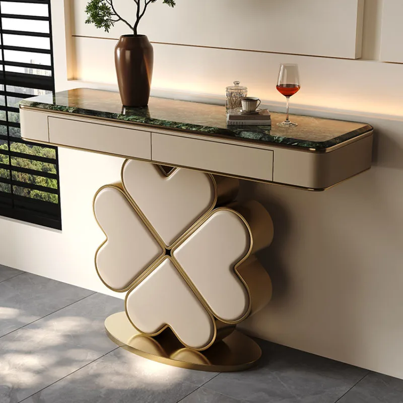 

Storage Light Luxury Console Tables Modern Nordic Space Saving Trendy Tavolo Salotto Vintage Premium Tisch Home Furniture