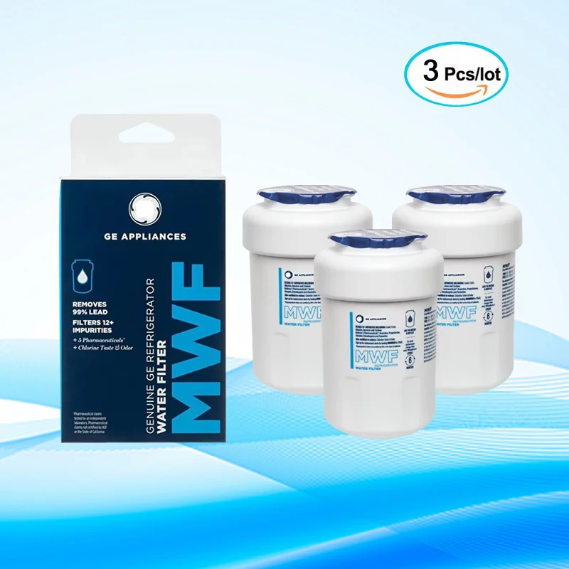 

Фильтр для воды для холодильника GE MWF, NSF 42, замена для SmartWater MWFP MWFA GWF HDX FMG-1 WFC1201 RWF1060 Kenmore 9991, 3 шт.