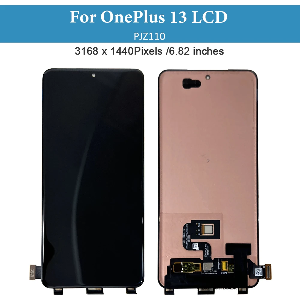 6.82'' AMOLED For OnePlus 13 LCD Display Touch Screen Digitizer Assembly For For One Plus 13 1+13 PJZ110 LCD Replacement Parts