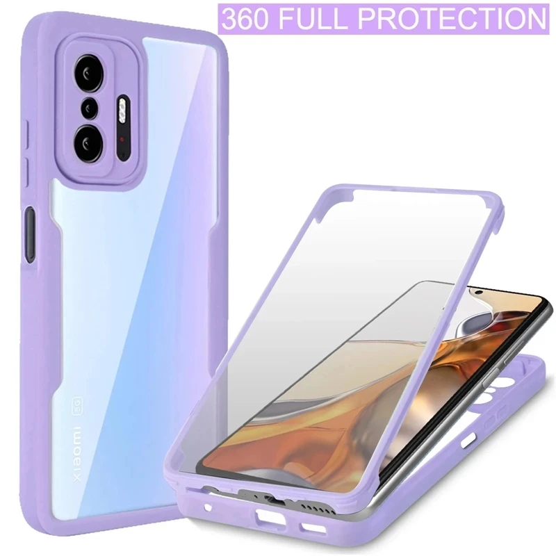 360 All Inclusive Case For Xiaomi Mi 11T 11 Pro Lite 5G NE 12 Pro Lite 12X 12S Pro Cover Shockproof Cover For Poco NFC F3 X3 Pro