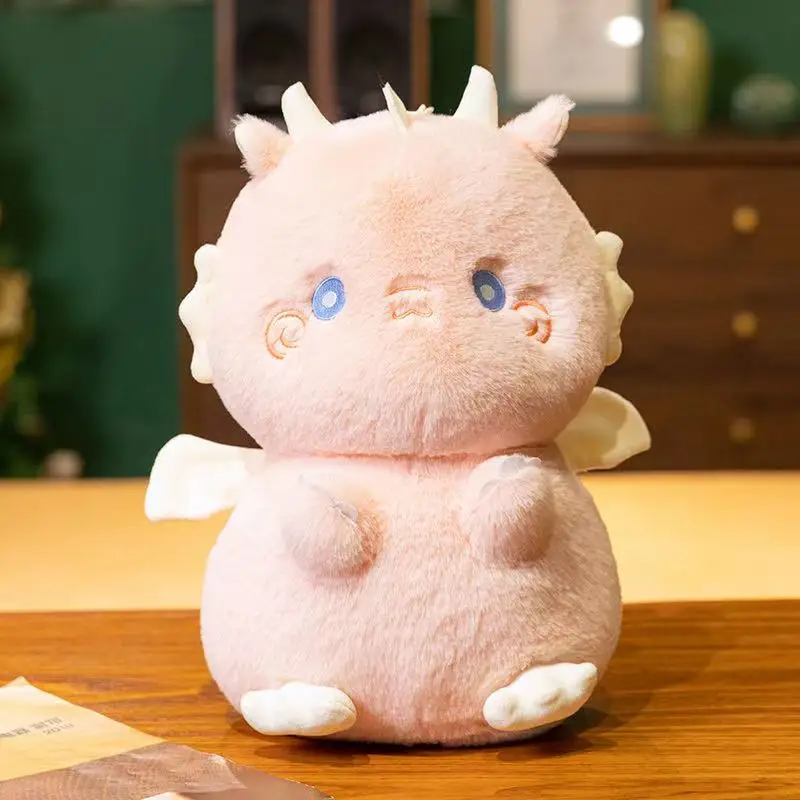 35cm novo simulado pequeno dragão boneca brinquedo de pelúcia artesanal dos desenhos animados anime travesseiro bonito presente aniversário das crianças diversão boneca