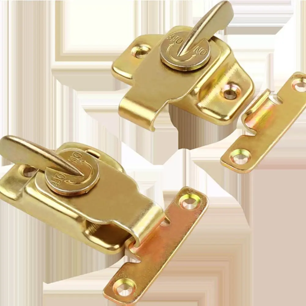 Sturdy Corrosion Resistance Table Locks Smooth Surface Gold Dining Table Buckles Metal Tables Drawers