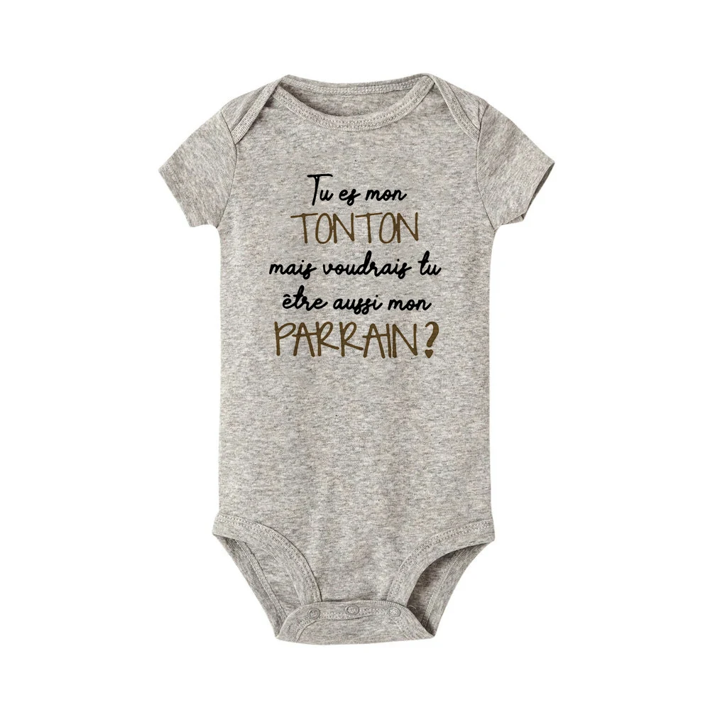 You Are My TATA But Would You Also Like To Be My Godmother Baby Bodysuit Clothes Summer Infant Jumpsuit Boy Girl Toddler Outfits