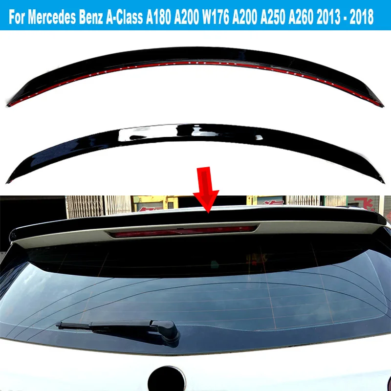 

Rear Trunk Roof Spoiler For Mercedes Benz A-Class A180 A200 W176 A200 A250 A260 2013 - 2018 Hatchback tail Tailgate Lip Spoilers