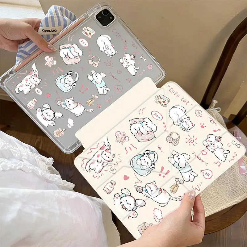 3+Y Multi-Angle Stand Cover For IPad Mini6 8.3 Air3 10.5 Pro11 iPad 10.2 7/8/9 4/5th 10.9 10th iPad A16 2025 11th Air11/13