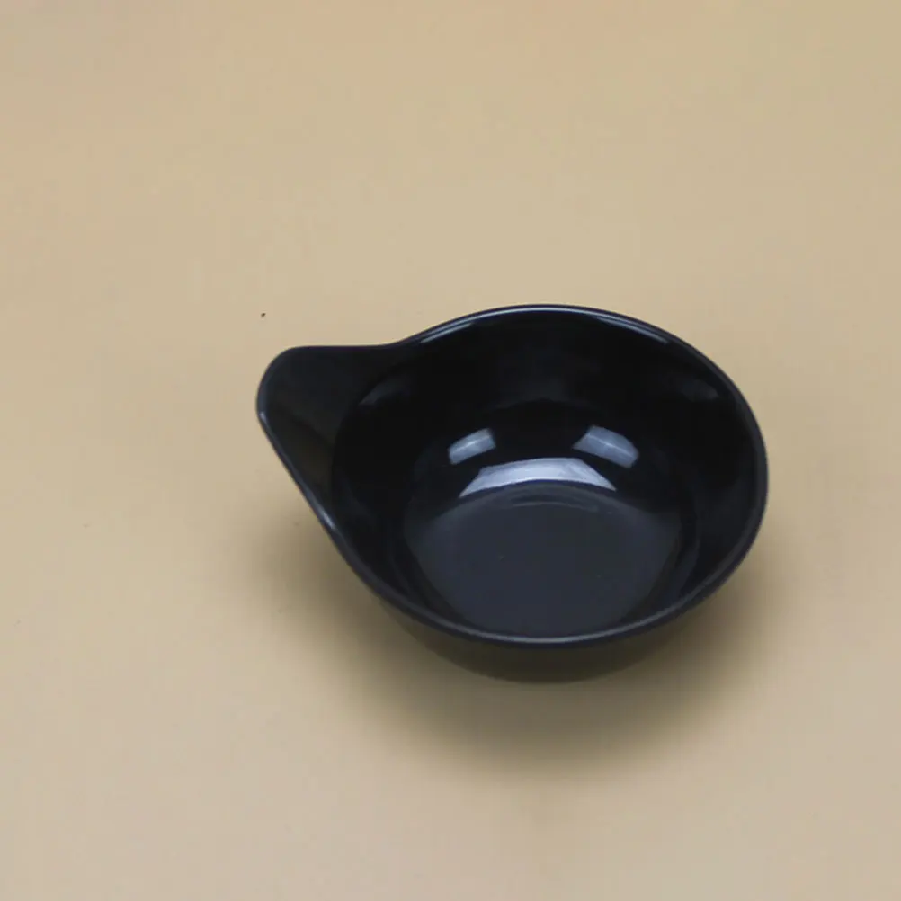 

3pcs Melamine Sauce Dishes Handle Multi Function Dipping Bowls Wear Resistant Household Kitchen Serving Plates for Family