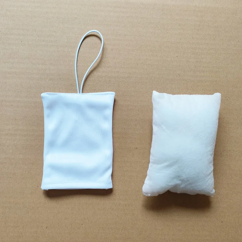 10pcs/lot Sublimation Blank Fabric Car Interior Fragrance Hanging Decorations Heat Transfer Printing DIY  Consumables