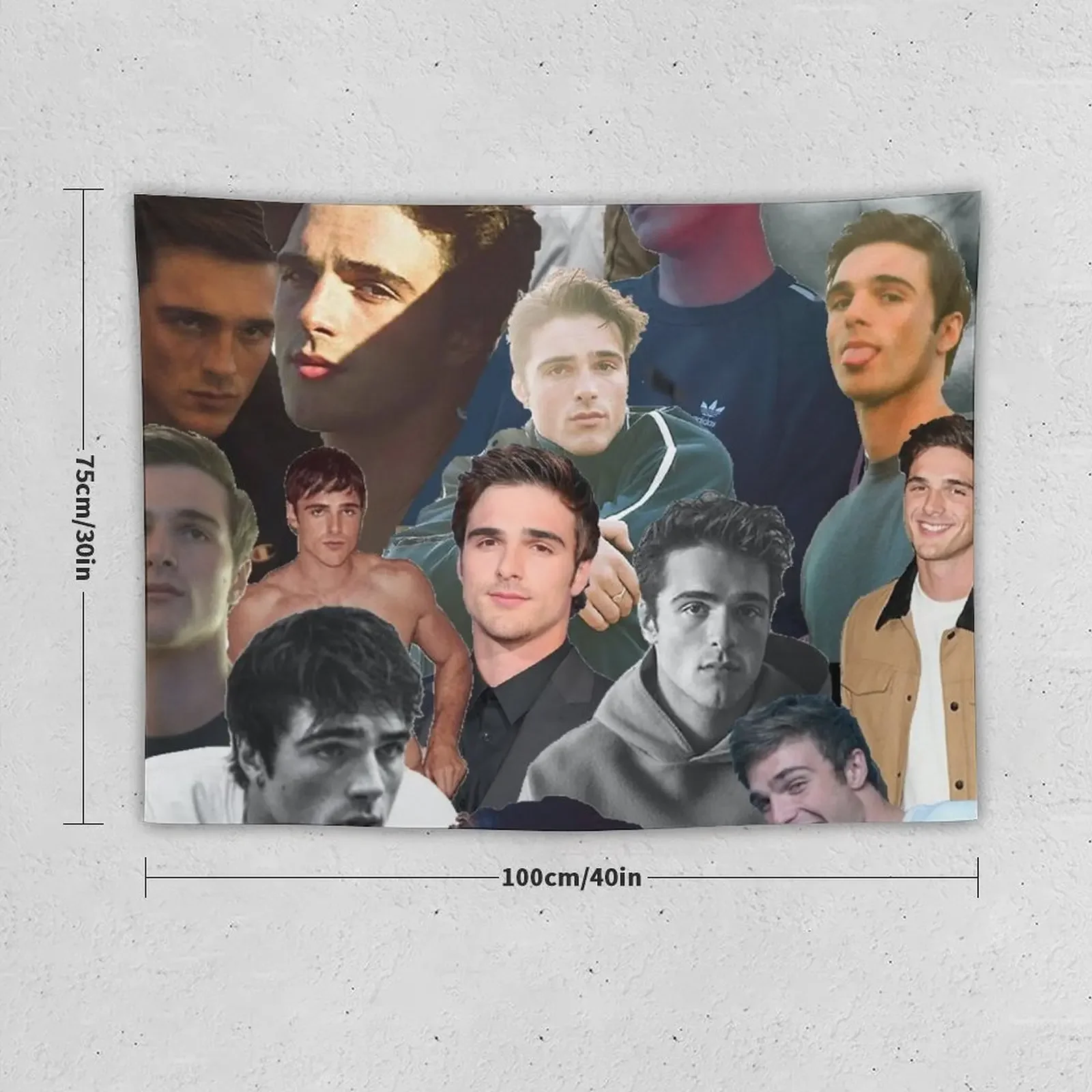 jacob elordi collage Tapestry Decoration Bedroom Things To The Room Living Room Decoration Bed Room Decoration Tapestry