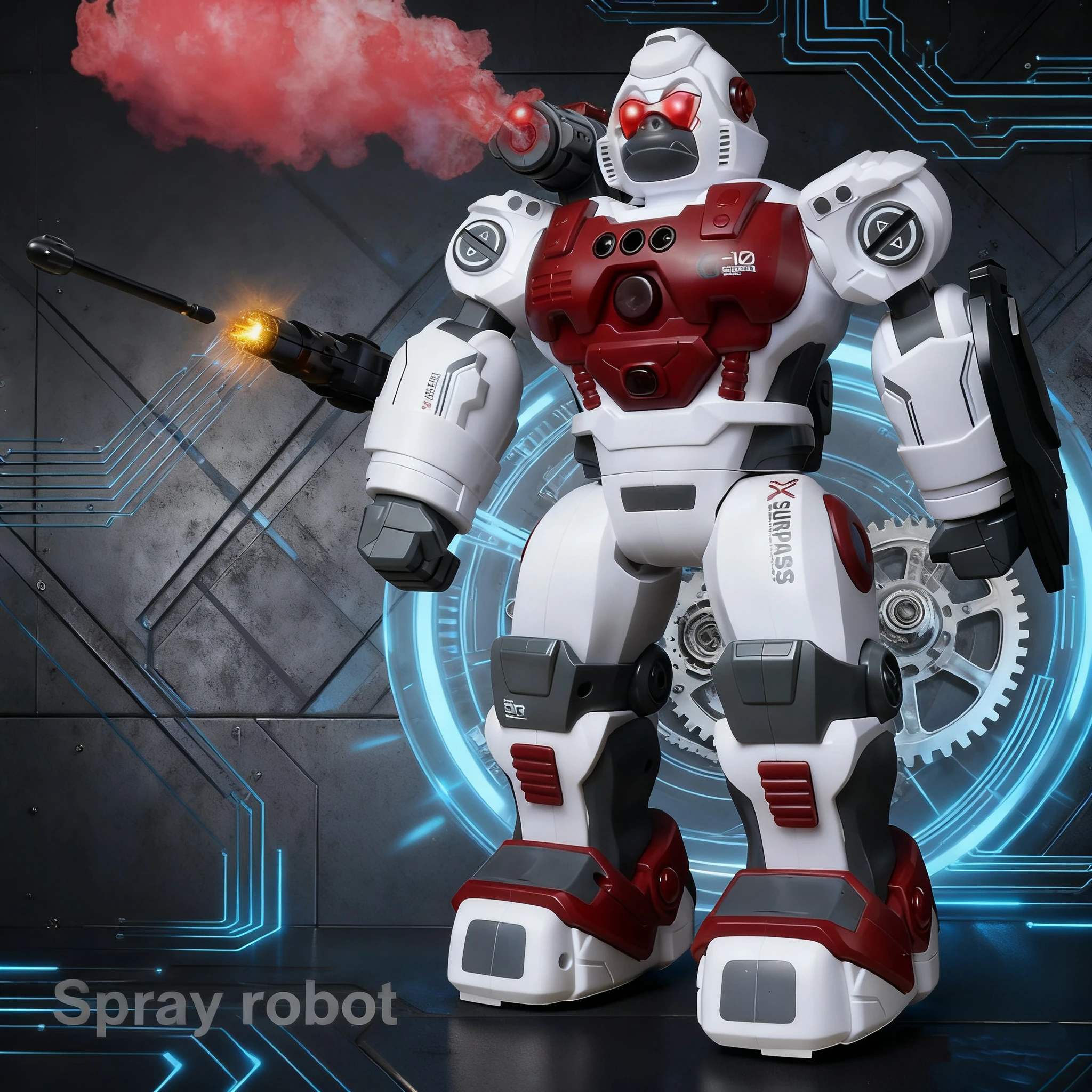 

Спрей-орангутанг, модель игрушки, интеллектуальное программирование, автоматическое демонстрационное управление, робот с дистанционным управлением, сенсорное управление, запуск ракетки, пение, танцы, радиоуправление