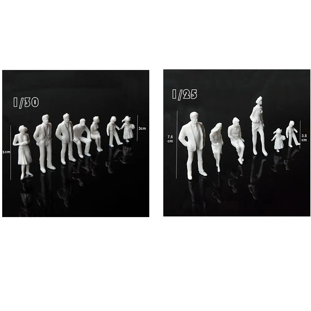 10 قطعة 1:25/30 مقياس متعدد الأنماط تشكل مقياس الإنسان لتقوم بها بنفسك نموذج اليد مصغرة المشهد نموذج المواد شخصيات الناس #6
