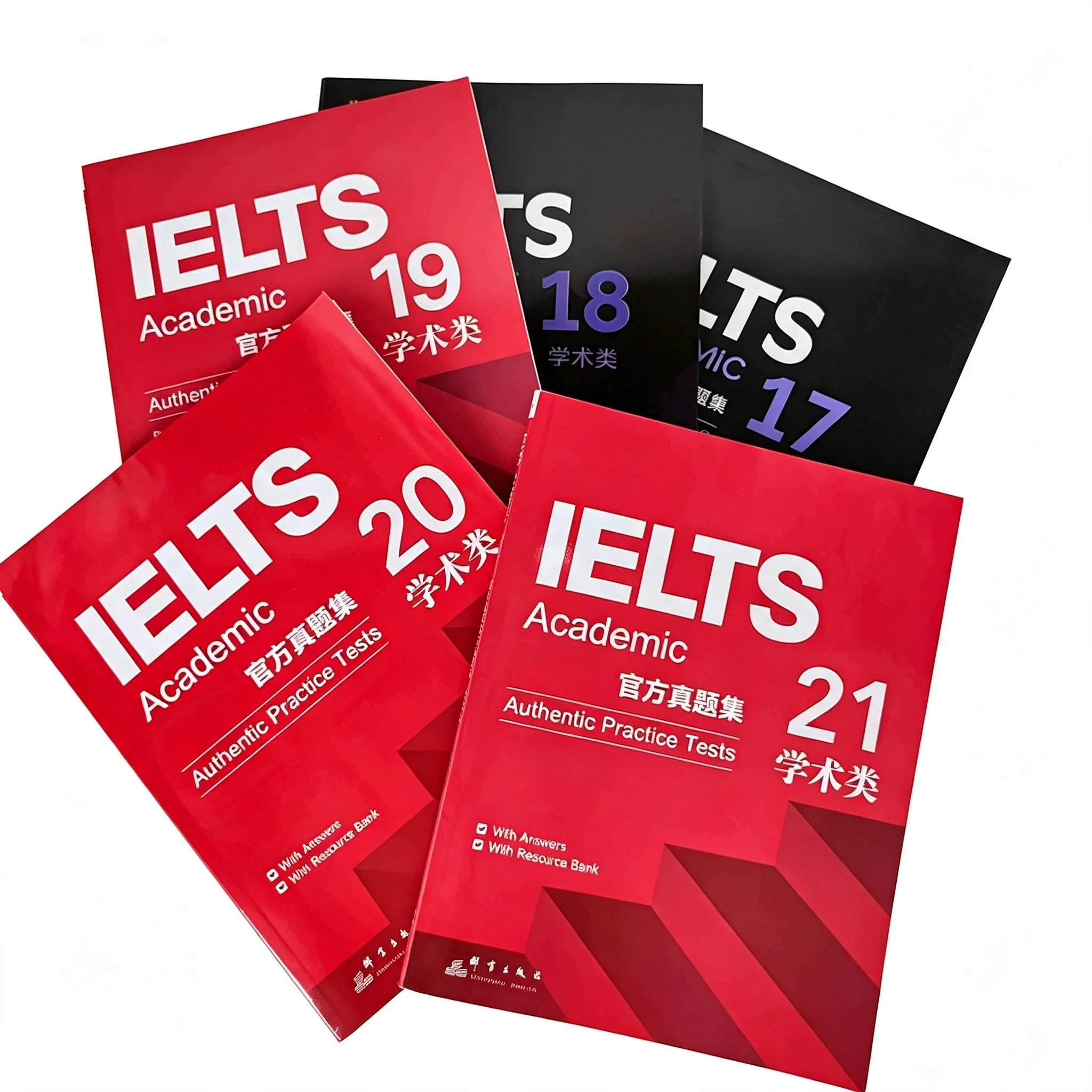 1 book English IELTS 17/18/19/20/21 Academic Study Book Workbook Authentic Practice Tests for Speaking Listening Reading