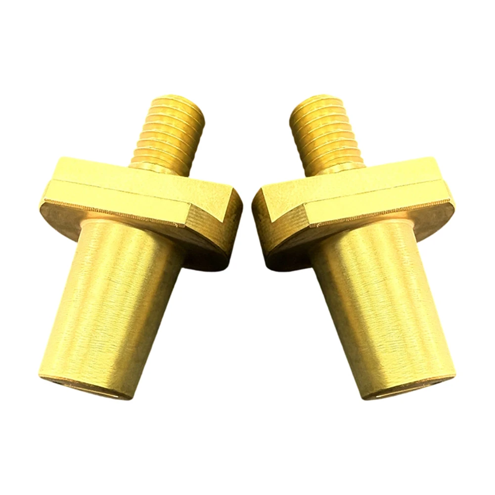 Terminal Converter Battery Post Adapter Brass Material Male Threaded Post Positive Negative Use Low Resistance Contact