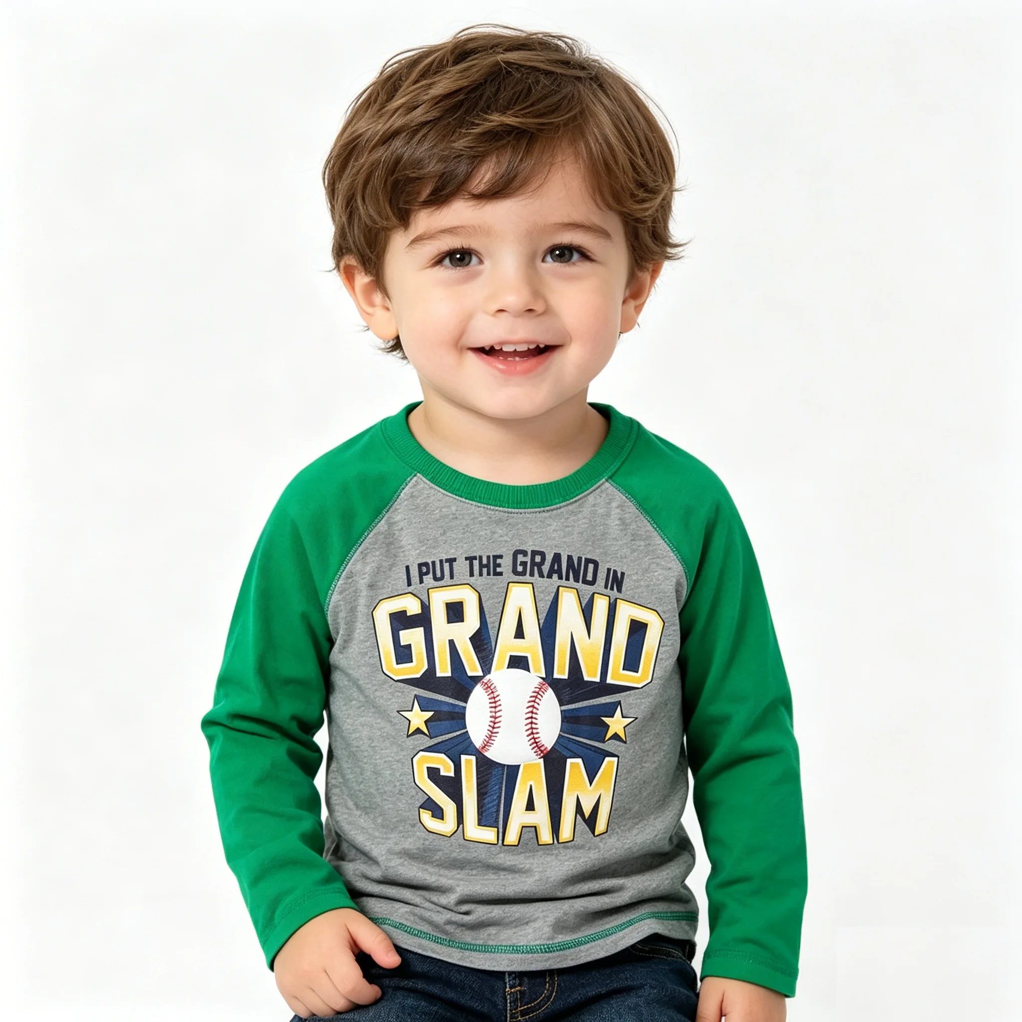 Baby Boys Tee Shirts Long Cotton Baby Boy T-Shirt Cartoon Kids Jersey Shirts 1-6Years Outfit Tops