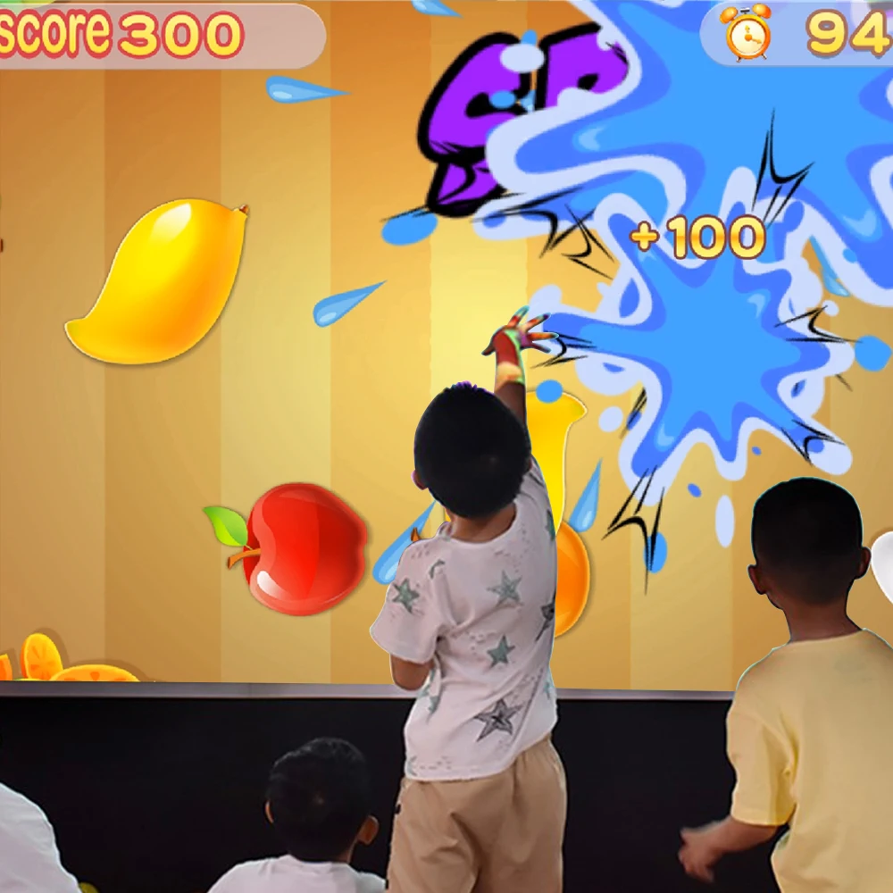 Amazing Christmas Gift 4k Interactive Projection Wall Floor for Party, Event with 22 Sea Fish Dinosaur Game Software