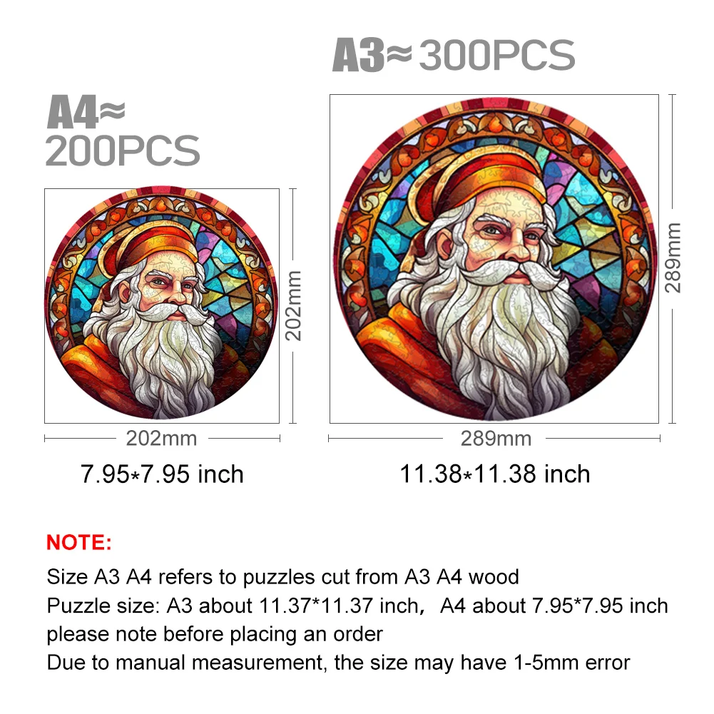 Christmas Holiday Puzzle Christmas Jigsaw Puzzle Santa Claus  Pieces Christmas Santa Claus Gift Night Family Puzzles For Child