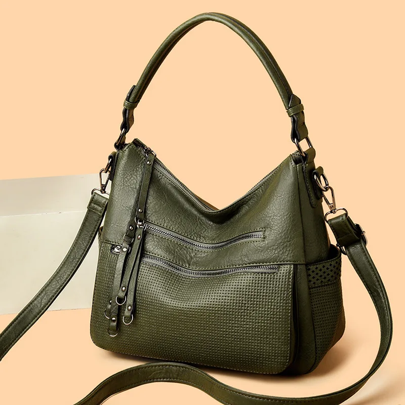 2025 nuevos bolsos casuales para mujer, bandolera informal de gran capacidad, bolsos de hombro para ir al trabajo de estilo coreano versátiles a la moda