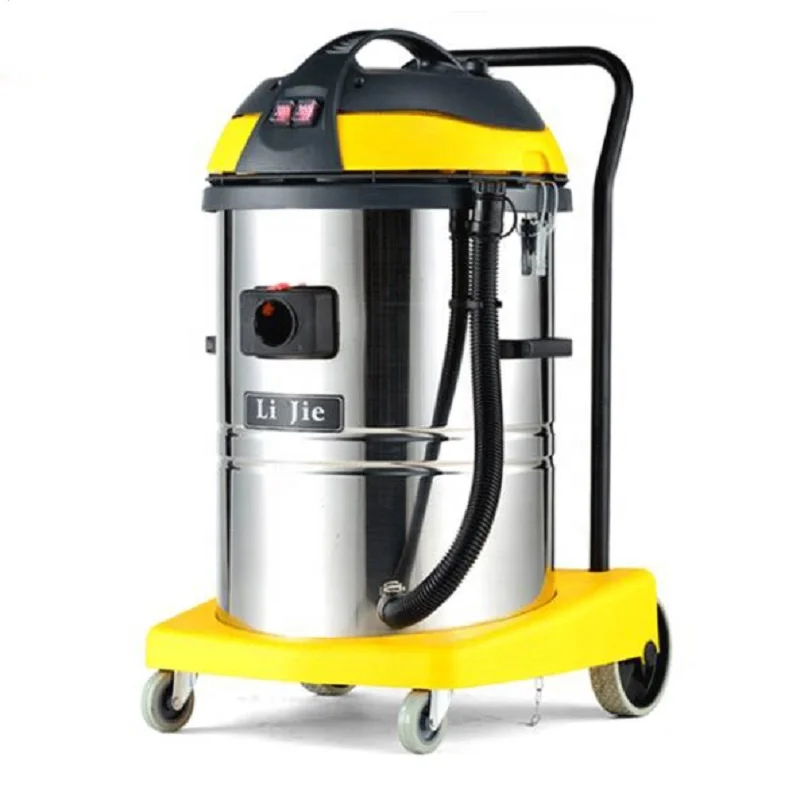 70L 2000W 2 motor portable cheap industrial commercial wet and dry vacuum cleaner for supermarket school shop store restaurant