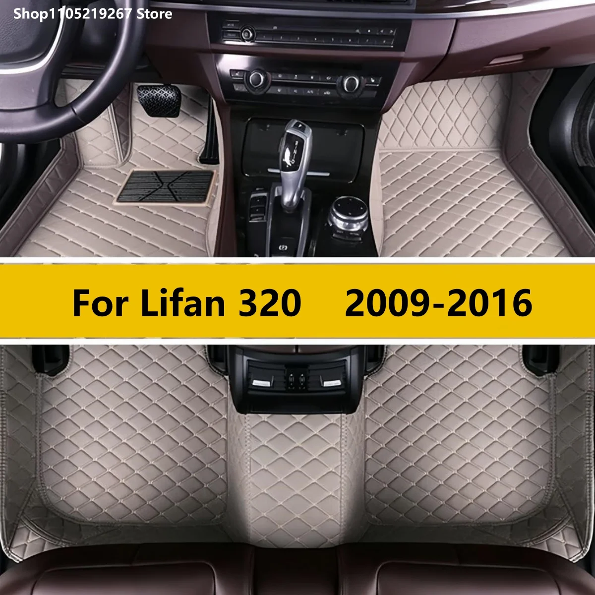 

Car Floor Mats Fit For Lifan 320 2009 2010 2011 2012 2013 2014 2015 2016 Interior Details Accessories Artificial Leather