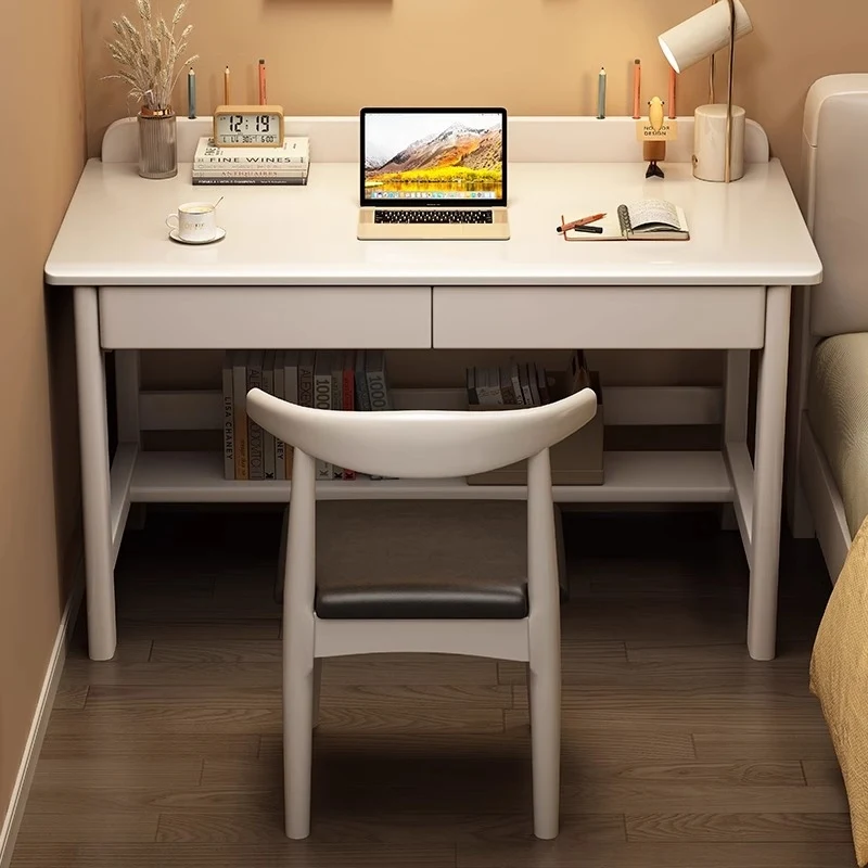 مكتب مع درج، طاولة دراسة مكتبية بسيطة، مكتب كتابة منزلي للطلاب، كمبيوتر لغرفة نوم الطلاب في المدرسة الثانوية