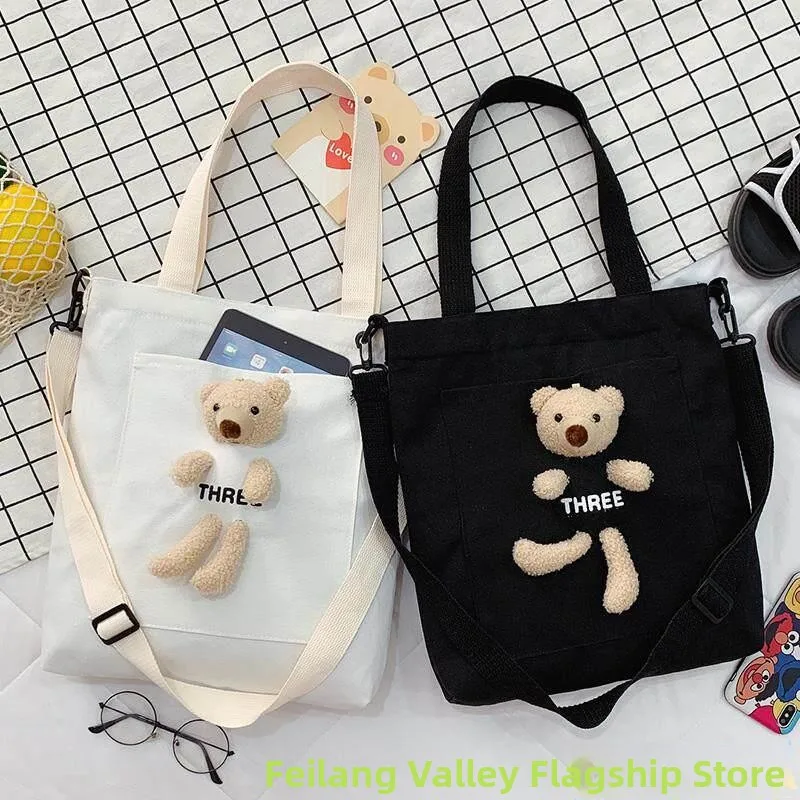 

Handheld Canvas Backpack Boys Extra Class Tutoring Bag Elementary School Middle School Students Single Shoulder Bag Tote Bag
