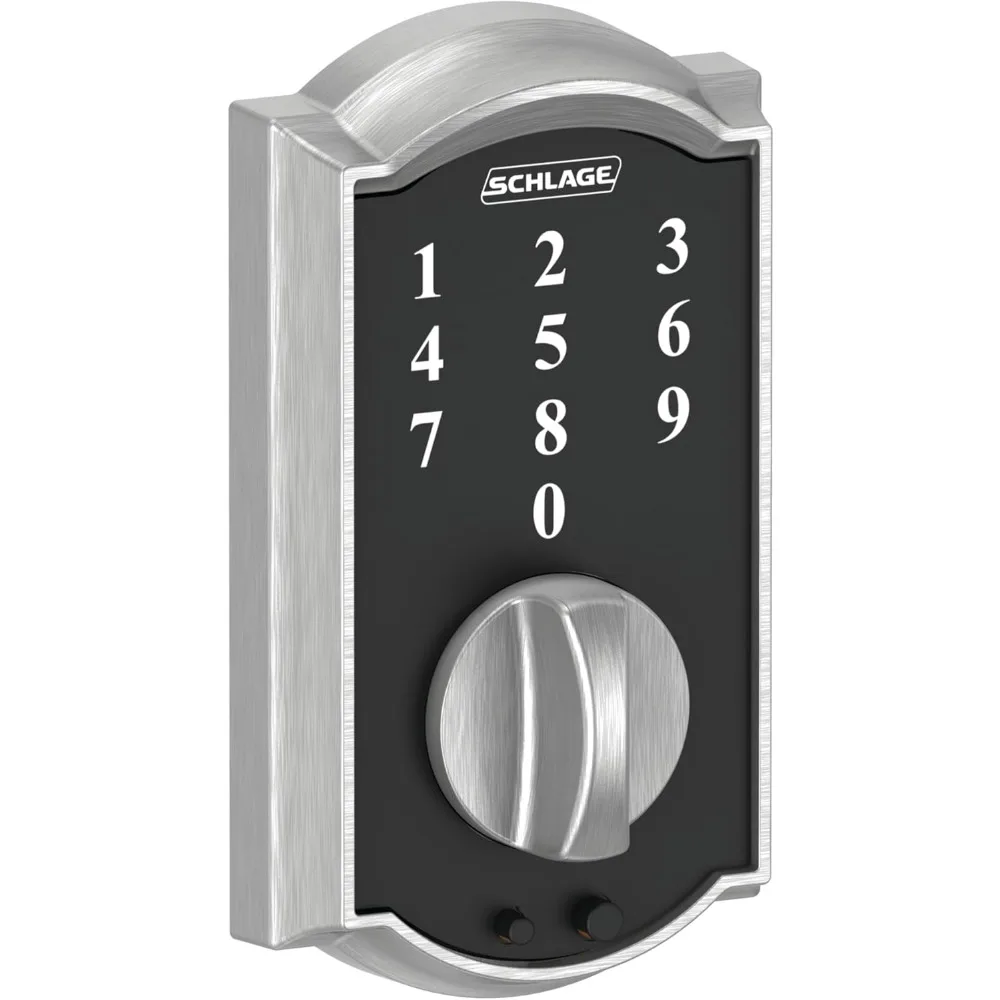 BE375 CAM 626 Touch Keyless Touchscreen Elektronisches Riegelschloss, satiniertes Chrom