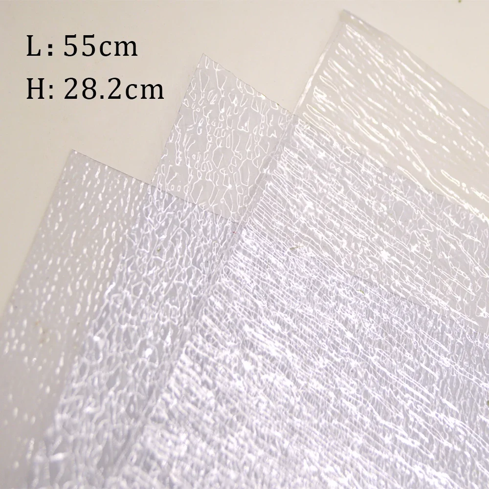 Simulazione PVC Acqua che scorre Foglio di effetti Modello fai-da-te Creazione di architettura Materiali da costruzione Diorama Micro Paesaggio Kits1 pezzo