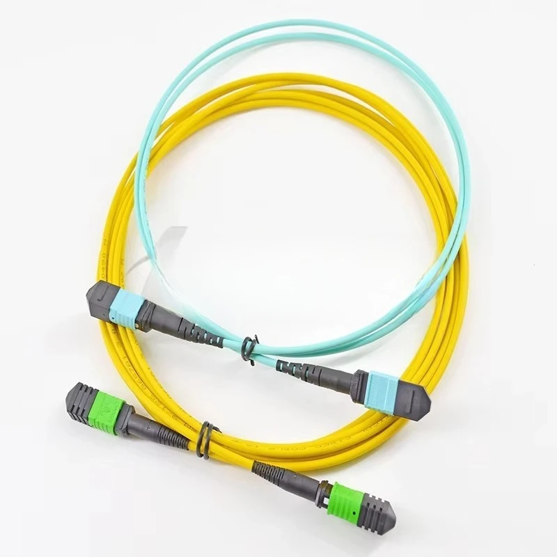 16F MPO-MPO Single Mode 16 Core Male Trunk Cable for Factory for Commercial Use Durable Fiber Optic Equipment
