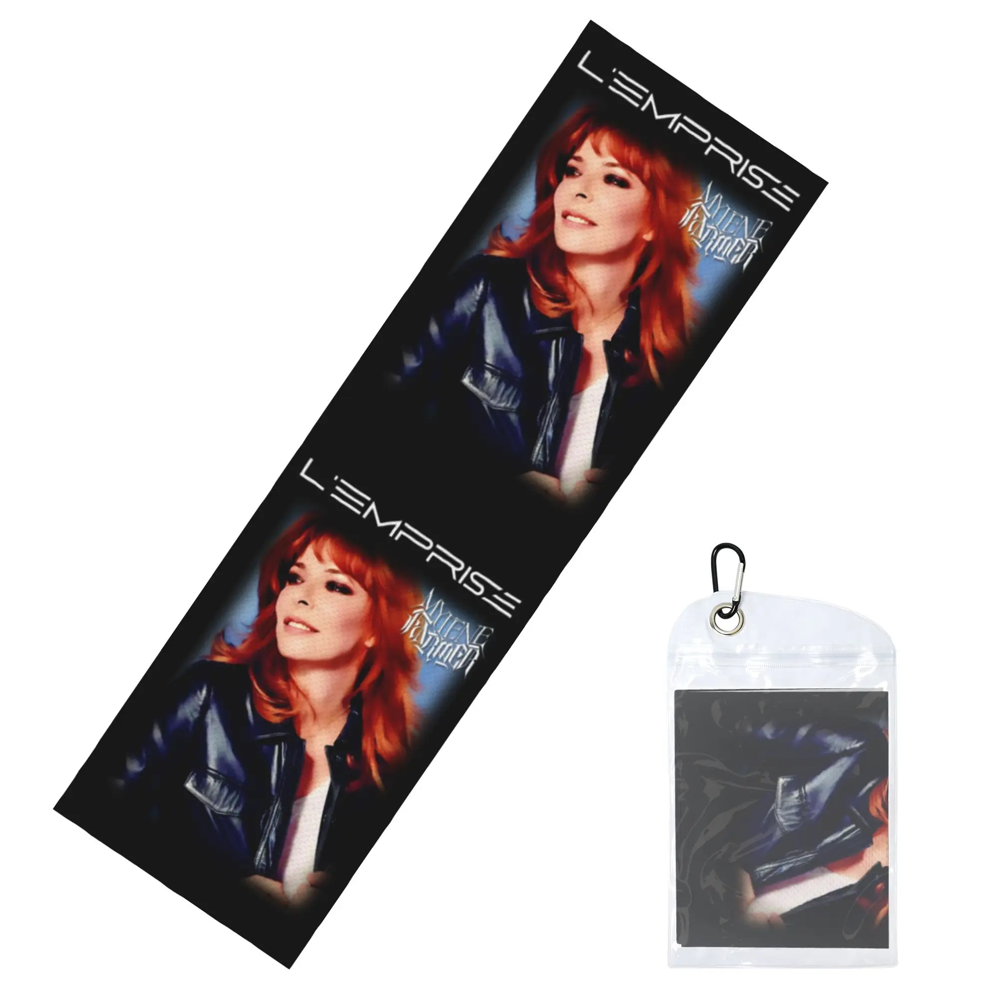 Mylene Farmer French Singer Actor Cold Exercise Towel  Yoga And Fitness Running Activities Travelling Swimming Camping Towels