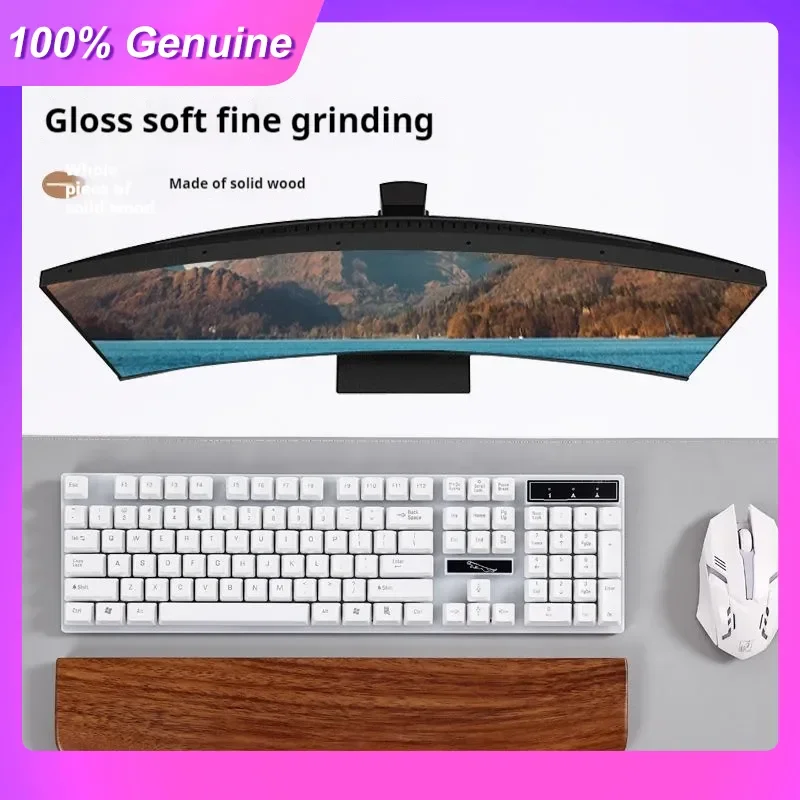 

Новая эргономичная подставка для запястий из орехового дерева для механических клавиатур, совместимая с клавиатурами 87/98/104/108 клавиш, разные размеры, на заказ