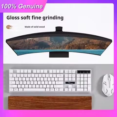 Keyboard New Wrist Walnut Wood Rest Palm Pad Mechanical Keyboard Ergonomic Pad 87/98/104/108 Key Suitable Multiple Sizes Custom