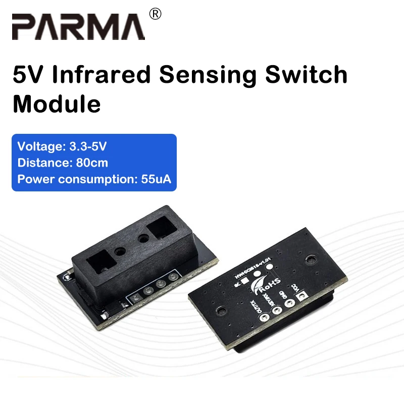 Active infrared sensing module, diffuse reflection obstacle avoidance switch module, low power consumption module, NPN mode
