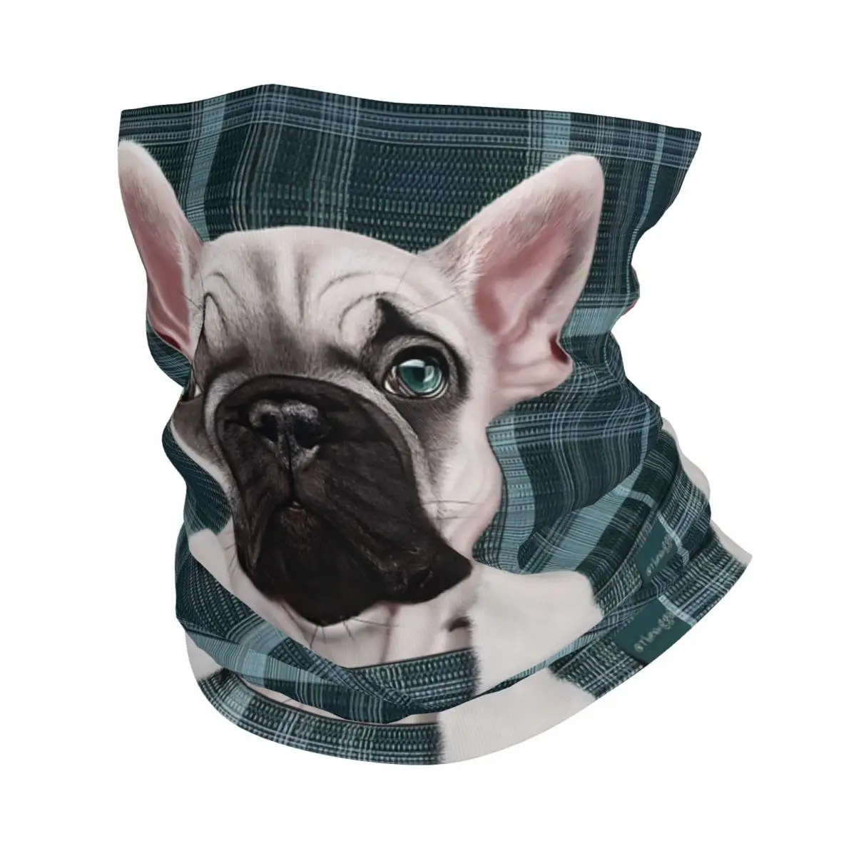 French Bulldog Thin Wrap Scarf Bandana Neck Gaiter Face Cover Headband