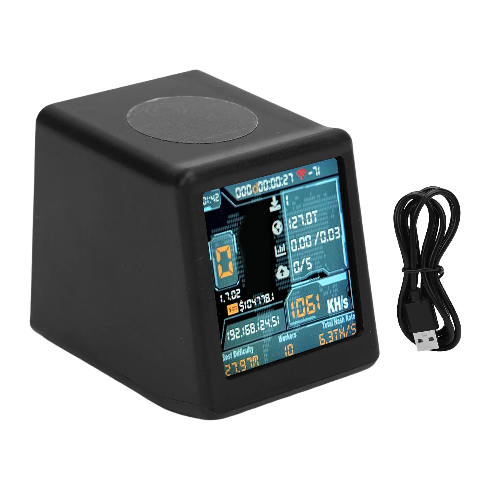 Bitcoin Miner Bitcoin Lottery Miner 1060KH/s Hashrate USB BTC Miner Machine con display da 1,54 pollici per Bitcoin Dogecoin