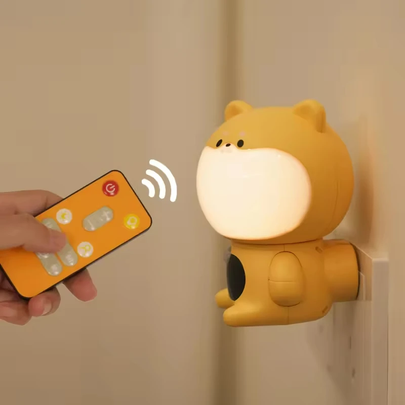 Motion sensor lamp Plug In Wall With Led Digital Clock Night Led Lights With Motion Sensor