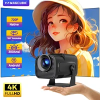 Magcubic HY320 Mini proyector nuevo nativo 720P Android 11 4K 300ANSI Wifi6 BT5.0 cine portátil al aire libre 180 °   Proyector giratorio