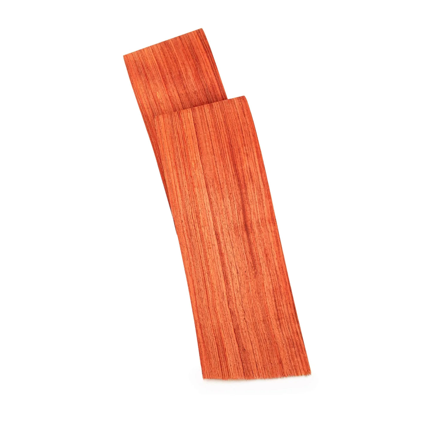 African Red Sandalwood Veneer, 0.2mm, 250x31cm, For Musical Instrument & Cabinet Veneering.(Backing Non-woven Fabric)